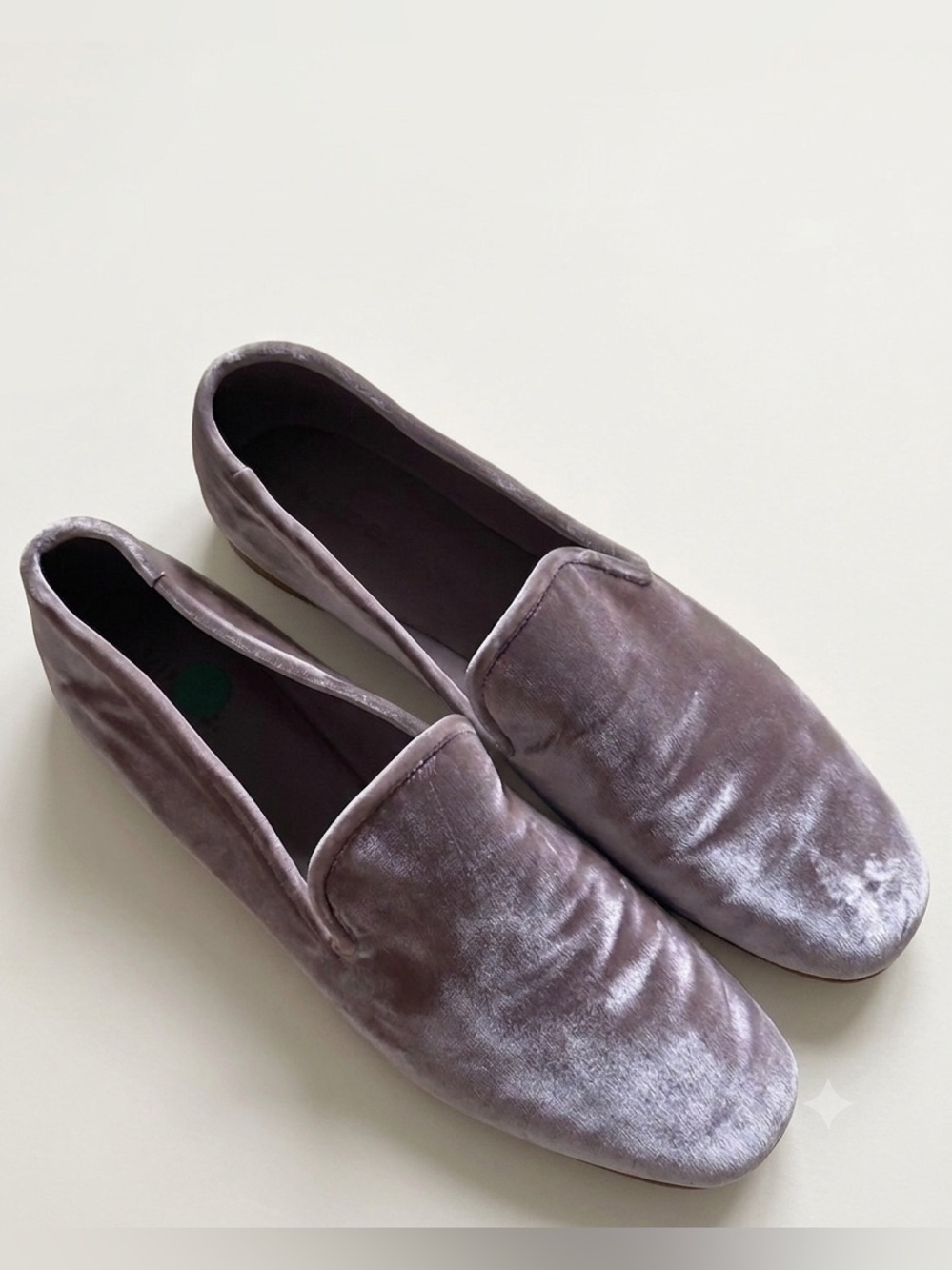 Vince Sz 9 Bray Smoking Dusty Pink Velvet Leather Loafers